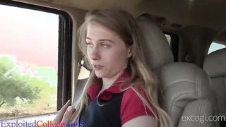 teen yo Charlotte Gets A Stiff Cock Into Her Tiny Mouth & Small 19 Yo Pussy!