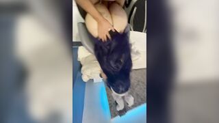Hinata Hyuga is plowed by a big ebony penis clothed as a bunny chick