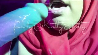 Hijab – sloppy fellatio