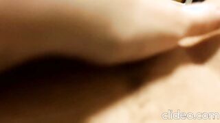 Having Fun with a vulgar clit before bed