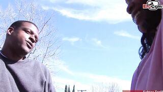 African 18 Yo with tiny titted picked up on the street