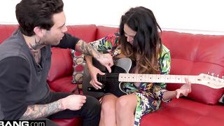 Missy Martinez gets her snatch nailed by her guitar professor
