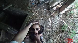 Gangster-women Blows Penis and Eats Cum Public - SOboyandSOgirl