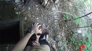 Gangster-women Blows Penis and Eats Cum Public - SOboyandSOgirl