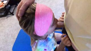 Sister gets caught working out by her pervert stepbrother