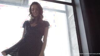 Katya Clover – Cutie striptease with pretty booty and snatch