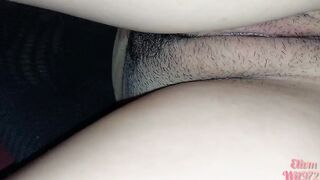 My friend slides on hot clothes and gets her long vagina plowed, HINDI