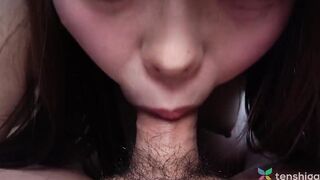 Mai Toda is blowing penis into pov before getting pounded