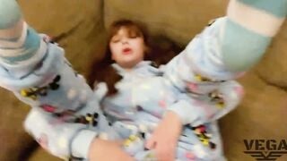FATHER WATCHING THE SIMPSONS WITH HIS DAUGHTER & BONER