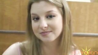Outside Place Sex! Goddess Blonde Sunny Lane Bends Over Inside Hospital Room!