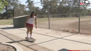 Toy anal sex with 2 dark hair barely legal with natural melons