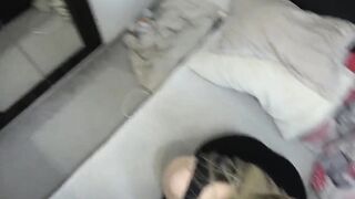 Phat butt white women blows penis and gets nailed into her long butt