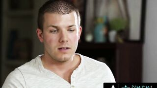 NURUMASSAGE Dominant Masseuse Kinky Talks Him Inside Rough Banged! With Jizzed