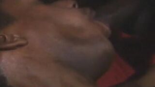 Turned On african bro gets his asshole licked from behind