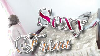 Beauty blonde solo. Squirting. Incredible milf Milf Frina masturbates cunt. Soak snatch gets strong orgasm and squirt