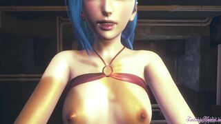 League of Legends Cartoon - Jinx Screwed with pov (Uncensored) - Japanese eastern Manga animated game porn