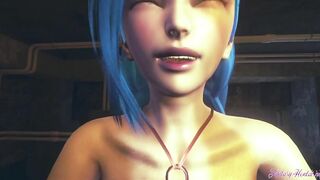 League of Legends Cartoon - Jinx Screwed with pov (Uncensored) - Japanese eastern Manga animated game porn