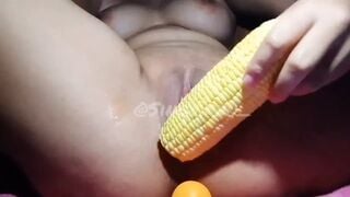 Mini ball and sweetcorn inside my SNATCH two