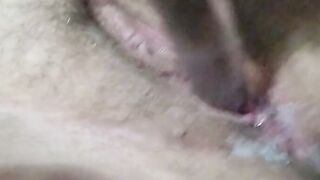 Glass Toy inside Creamy mom Twat