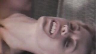 Irresistible blonde Hottie takes cum load on her belly after rub