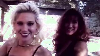 Young blonde biker skank gets her tight twat plowed by stud