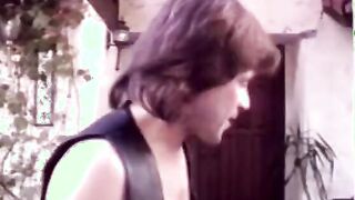 Young blonde biker skank gets her tight twat plowed by stud