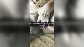 Cheating fiance plays with her first unprotected cumshot