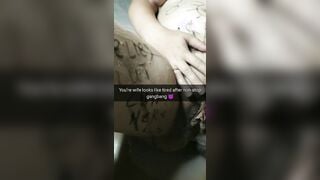 Cheating ex-wife is destroyed after cumshot gang bang! -MIlky Mari