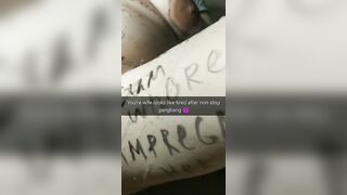 Cheating ex-wife is destroyed after cumshot gang bang! -MIlky Mari