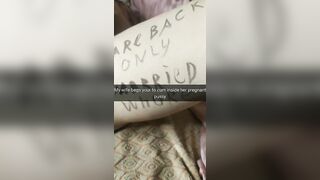 Satisfy cum in my pregnant cheating snatch! - Milky Mari