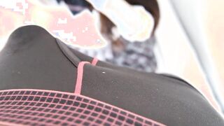 Amazing legs JK  lingerie less and stockings is too sensual. tearing it and having SEX【souai】