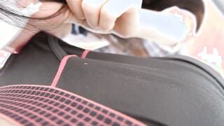 Amazing legs JK  lingerie less and stockings is too sensual. tearing it and having SEX【souai】