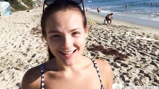 Cutie from the beach gets shafted rough