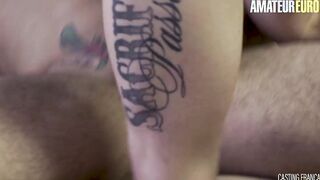 AMATEUREURO - Big Tit Goddess Takes Long Dick Into First Casting