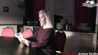 GERMAN ONLINE DATE - MEET AND BONED WITH BLONDE BITCH