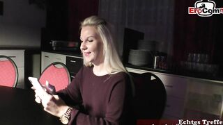 GERMAN ONLINE DATE - MEET AND BONED WITH BLONDE BITCH