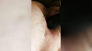 Fucking my Innocent white butt with a african toy