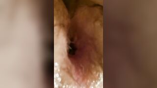 Fucking my Innocent white butt with a african toy