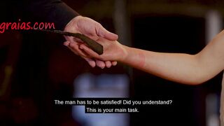 Pain Skank is Taught Suck Long Sex Toy