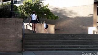 Voyeur College sluts no Lingerie Showing Off at Library