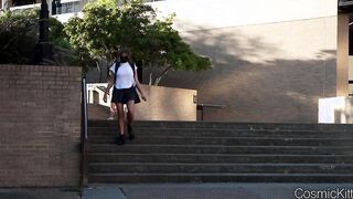 Voyeur College sluts no Lingerie Showing Off at Library