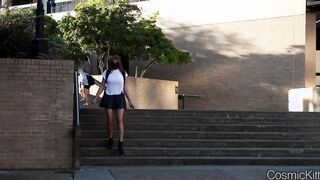 Voyeur College sluts no Lingerie Showing Off at Library