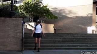 Voyeur College sluts no Lingerie Showing Off at Library