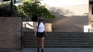 Voyeur College sluts no Lingerie Showing Off at Library