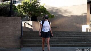 Voyeur College sluts no Lingerie Showing Off at Library
