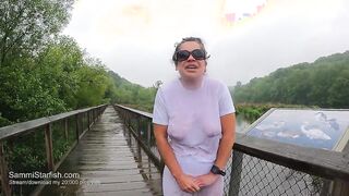 Soaking soak inside white pants