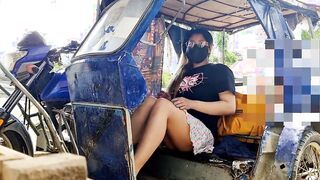 Risky Outdoors Fingers at the Motorcycle