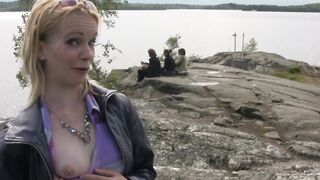 finnish 19 yo outdoor - outdoors beach three-way groupsex