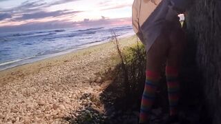 Goddess Blondy intense masturbation public sexy butt