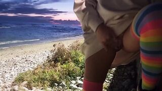 Goddess Blondy intense masturbation public sexy butt